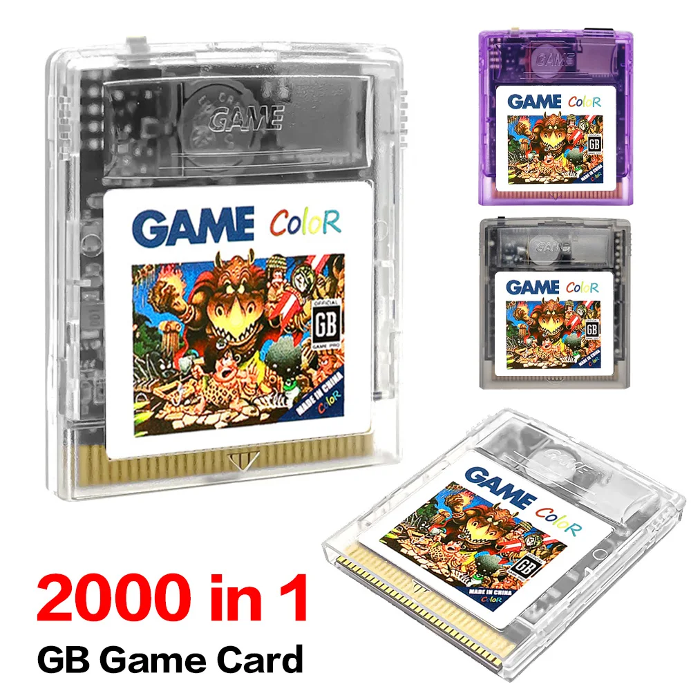 GB OS V4 2000 in 1 게임 카드 EDGB 카트리지 게임보이 컬러용 GB GBC GBA SP 휴대용 게임 콘솔용 4GB TF 카드 포함