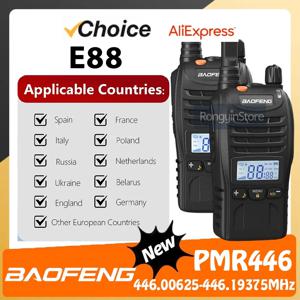 2/4PCS Baofeng E88 미니 워키 토키 PMR446 유럽 국가 BF-E88 16 채널 아이의 선물 휴대용 양방향 라디오 사냥