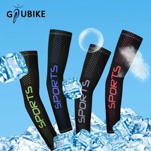 GTUBIKE Anti-Sunburn Sleeves 남성용 사이클링 낚시 팔 커버 쿨 머프 썬 프로텍션 아이스 실크 운전 스포츠 미끄럼 방지 슬리브