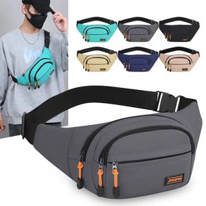 남녀공용 방수 크로스백, 아웃도어 작업용 허리 가방, 캐주얼 나일론 소재, 제로머니 파우치, 소프트 디지털 백 스타일