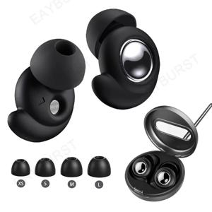 이어버스트 실리콘 귀마개 수면용 초편안 재사용 가능 소음 차단 청력 보호 귀마개