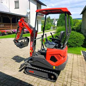 신형 1.2톤 미니 굴삭기 농장 정원 건설용 미니 굴착기 맞춤형 캐빈 크롤러 소형 미니 굴삭기