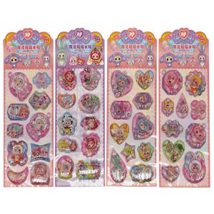 귀여운 산리오 3D 쉐이크 스티커 학교 학생 문구 쿠로미 마이멜로디 스티치 스티커 노트북 다이어리 핸드북 장식