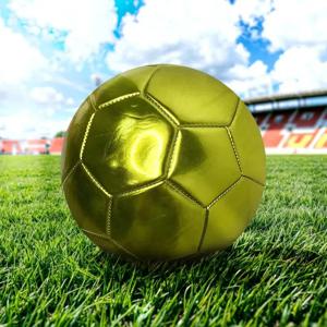 골든 실버 축구공 공식 사이즈 5 PVC 축구팀 훈련용 풋볼 야외 경기용 축구 훈련용