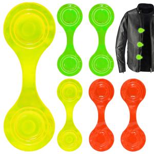 자전거 사이클링 안전을 위한 6PCS 반사 자석 클립 어린이 백팩 반사 가방 클립 야간 산책용 부품