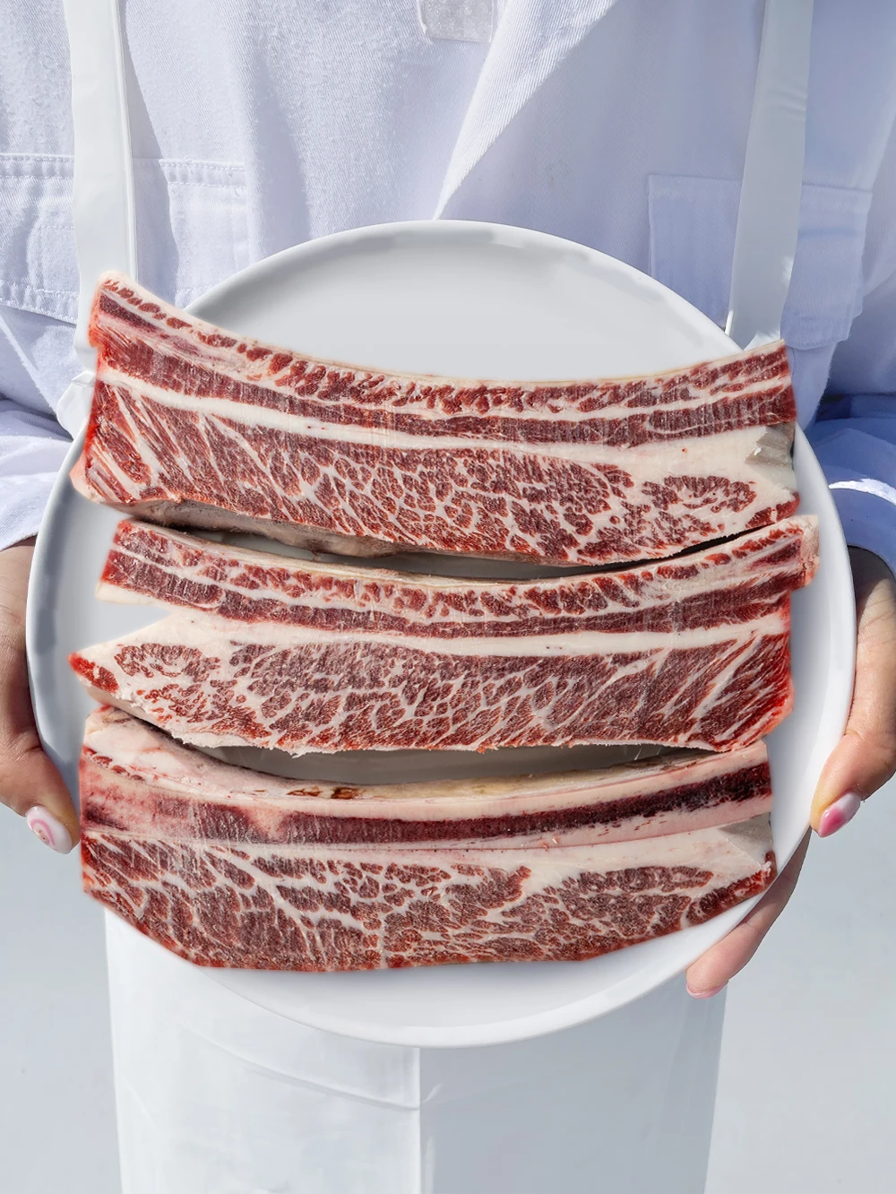 바라던 미국산 기름손질 잘된 우대갈비 1kg 1팩 소스3종 포함