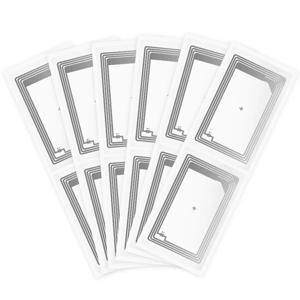 NFC 태그 스티커 NTAG213 칩 사이즈 85*54mm 빈 프로그래밍 가능 접착 라벨 투명 RFID 태그 144 바이트 메모리