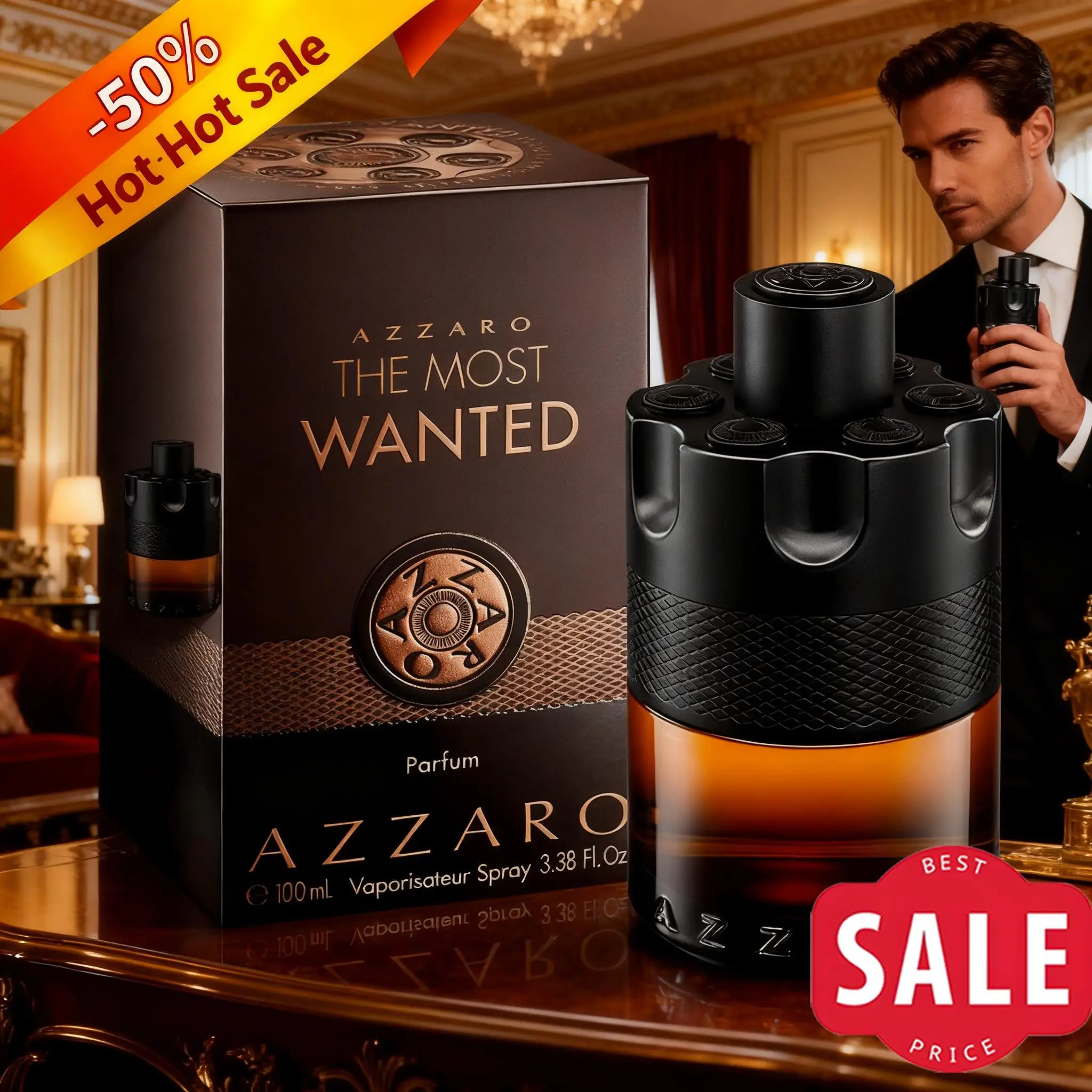 가장 인기 있는 향수 AZZARO 인텐스 콜론 남성용 매혹적인 향기 데이트용 매력적인 브랜드 뉴 럭셔리 향수