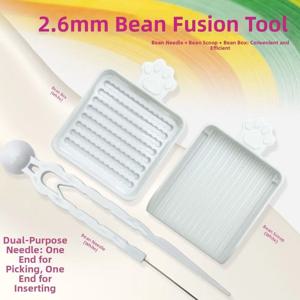3/5개/세트 창의적인 비즈 클립 펜 트레이 키트 2.6mm 효율적인 패딩 빈 펜 DIY 시간 절약 비즈 픽킹 트레이 키트