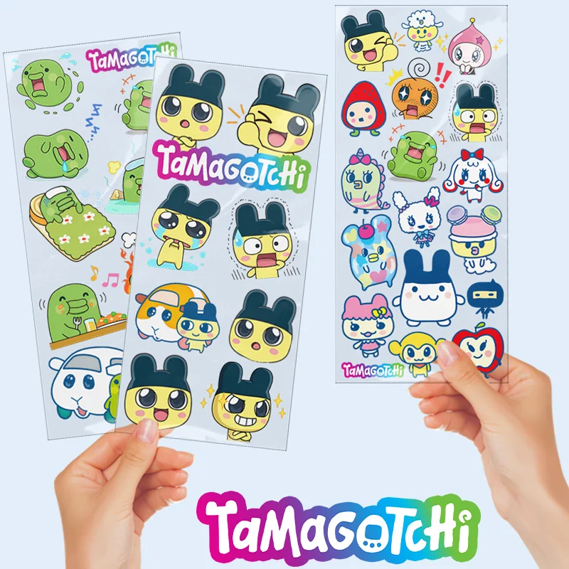 UV DTF 스티커 타마고치 스티커 컷 필름 전사 쿠치파치 마메치 메메치 모모치 에스키포폰 쉘 컵 장식 DIY