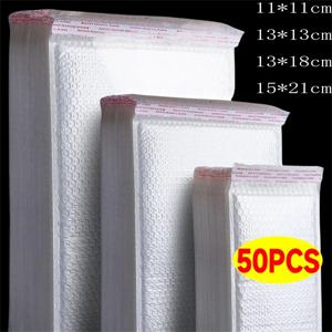 11/15/23cm 흰색 버블 봉투 두꺼운 방수 및 충격 방지 버블 메일러 배송 봉투 가방 자체 밀봉 포장 가방