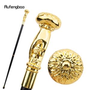 파티용 황금색 손잡이 꽃 장식 고급 패션 스틱, 우아한 크로시어 스팀펑크 & 일상용 93cm 공연 무대용 스틱