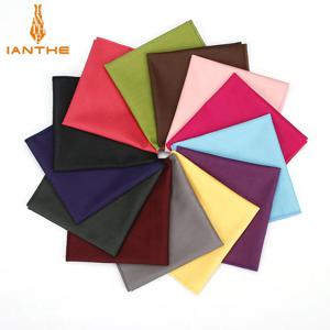 빈티지 신상 남성 패션 코튼 솔리드 캔디 컬러 포켓 스퀘어, 남성용 손수건 웨딩 클래식 손수건 정장 포켓 손수건