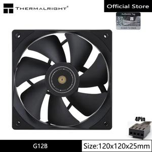 Thermalright TL-G12B 검정색 12CM 섀시 팬 4핀 PWM 유압 베어링 1500rpm 팬