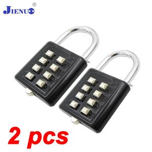 8 자리 암호 코드 야외 방수 조합 자물쇠 수하물 여행을위한 아연 합금 가방 스마트 잠금 장치 도난 방지