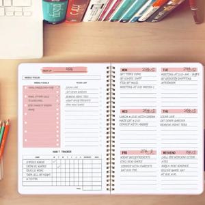 나선형 언데이트 A5 주간 노트북 플래너, 의제, 사무실 학교 용품, 레코드 일일 계획