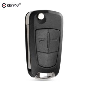 KEYYOU 2/3BNT 리모트 키 케이스 쉘 (Vauxhall Opel Corsa Astra Vectra Signum H Vectra 차량용 키 커버 하우징 HU43 HU100 블레이드)