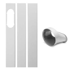 최신 휴대용 창 키트 슬라이드 플레이트 조정 가능한 어댑터 바람 방패 배기 호스 튜브 커넥터 에어컨 액세서리