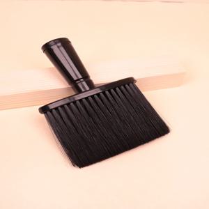 1 헤어 브러시 목 헤어 브러시 미용사 및 가정용에 적합한 검정색 소프트 클리닝 페이셜 브러시, 실제 헤어 가발 전용