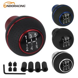 5 단 변속 노브 기어 스틱 가죽 변속 레버, 변속 변속기, 대부분의 수동 자동차 트럭 SUV 차량에 적합