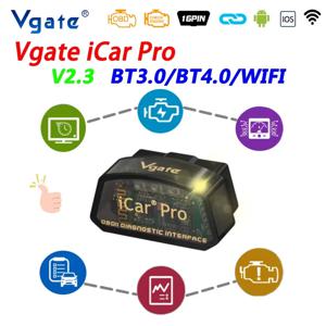 Vgate iCar Pro elm327 V2.3 OBD 2 OBD2 자동차 진단 도구 WIFI 블루투스 4.0 IOS 스캔 도구 ODB2 자동 스캐너 PK ELM 327 V1 5