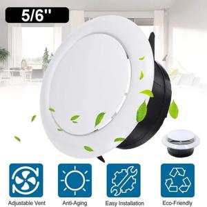 벤트 커버 공기 배출구 홈 환기 100MM 150MM 200MM 75MM 에어컨 튜브 환기 디퓨저 원형 공기 배출구
