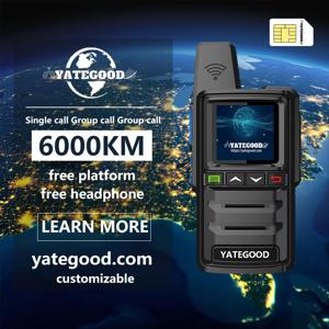 YATEGOOD G380 GPS 5000KM 햄 라디오 워키토키 장거리 글로벌 PTT 4G POC 라디오 100km