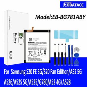 EOTABACC 100% 새 원본 배터리 EB-BG781ABY SamsungS20 FE 5G/S20 팬 에디션/A52 5G/A526/A52S 5G/A525/G780 배터리 + 도구