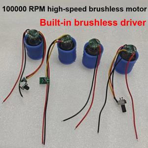 1개 DC 초고속 BLDC 삼상 브러시리스 모터 12V 24V 100000RPM 드라이버 포함 NC 알루미늄 합금 임펠러 공기 덕트 팬