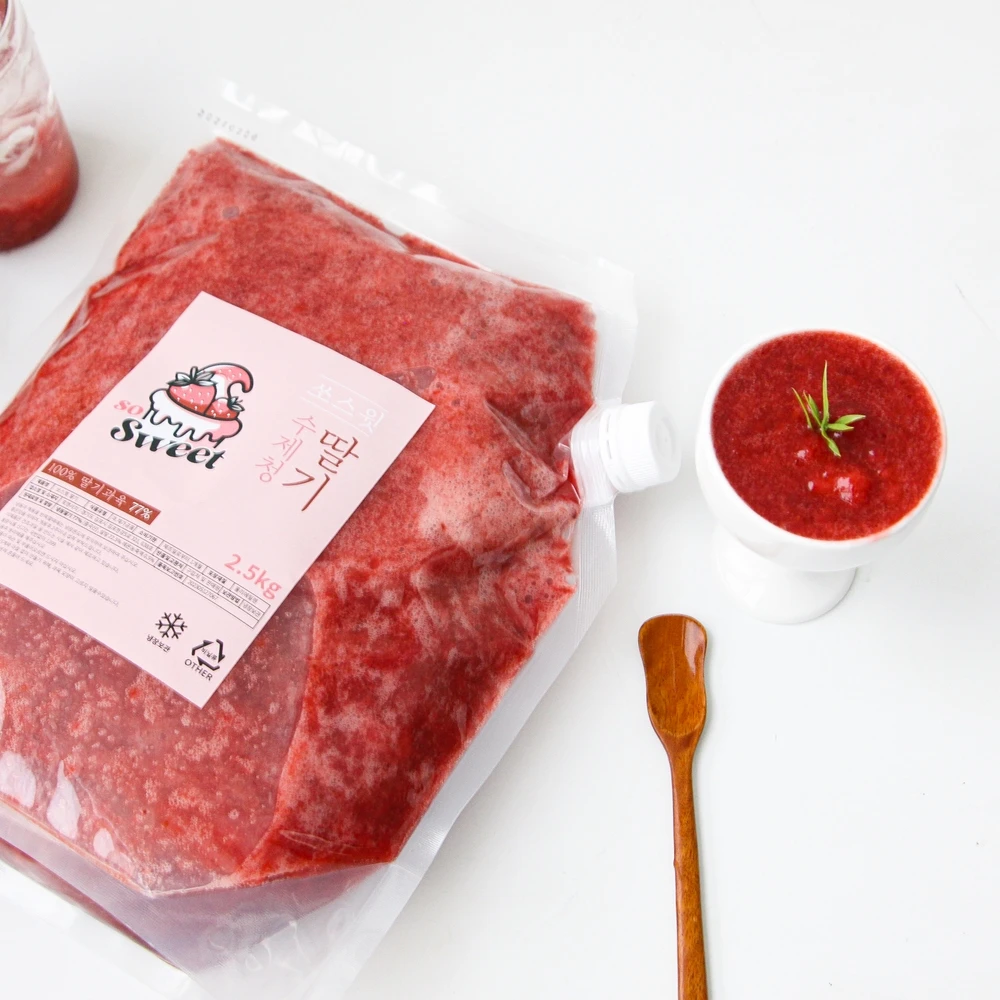 딸기라떼용 딸기청 1kg  2.5kg