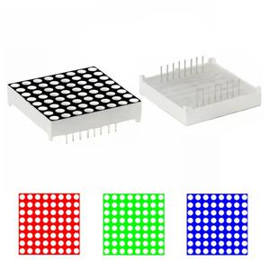 3mm 8*8 Led 디스플레이 일반적인 음극 도트 매트릭스 모듈 MAX7219 8X8 디스플레이 보드 빨간색 파란색 녹색 1088AS