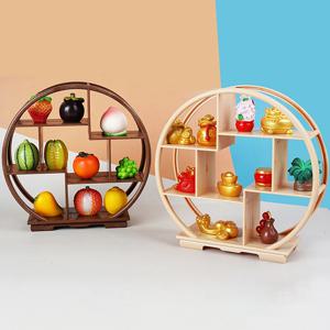 1Pc 인형 집 DIY 액세서리 소형 Bogu 빈 선반 미니 디스플레이 스탠드 스토리지 랙 모델 장난감 장면 장식