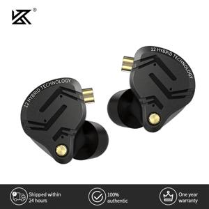 KZ ZS12 PRO X 메탈 이어폰, 하이브리드 하이파이 베이스 인이어 모니터 헤드폰, 음악 스포츠 소음 차단 헤드셋, 1DD + 5BA, 신상