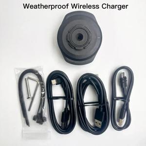 오토바이 무선 충전기 핸들 바 줄기 포크 마운트 홀더 전화 마운트 진동 댐퍼 MAG 범용 어댑터 브레이크 클러치