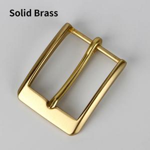 남성과 여성을위한 고품질 솔리드 브래스 40mm 벨트 버클 유행 천 벨트 핀 높은 내구성 금속 액세서리