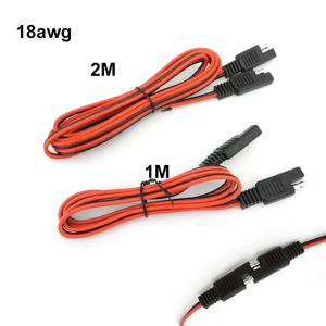 18awg 10A SAE-SAE 전원 자동차 연장 케이블 12V-24V SAE 커넥터 케이블 자동차 A07 용 빠른 연결 해제 1M 2M 커넥터