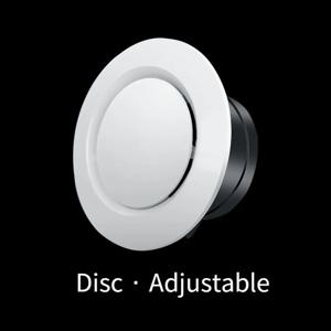 75/100/125/150mm 배기 후드 ABS 에어 벤트 추출 밸브 그릴 라운드 디퓨저 덕트 환기 커버 공기량 냉각 통풍구