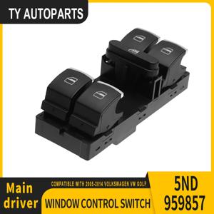 5ND959857 파워 윈도우 마스터 스위치 컨트롤 버튼 (폭스바겐 제타, 티구안, 골프 GTI MK5 MK6, 파사트 B6, CC, 시트 레온 MK2 5ND 959 857 용)