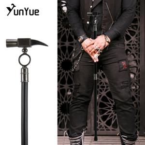 파티 장식 금속 워킹 지팡이에 대한 검은 망치 패션 워킹 스틱 신사 우아한 빈티지 지팡이 손잡이 Crosier 93cm