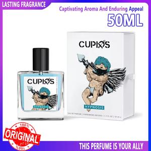 50ML 오리지널 큐피드 남성 페로몬 콜로뉴 지속적인 성숙한 중독적인 풍부한 향기 고품질 남성 향수 바디 스프레이