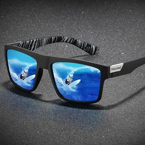 패션 빈티지 스퀘어 편광 선글라스 남성 여성 운전 낚시 럭셔리 브랜드 디자이너 태양 안경 드라이버 안경 UV400