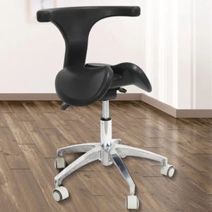 ‌ 치과용 안장 의자 - 조절 가능한 정형외과 의자 (무소음 바퀴 포함), 인체공학적 살롱 및 클리닉용 스파/의사용 시트