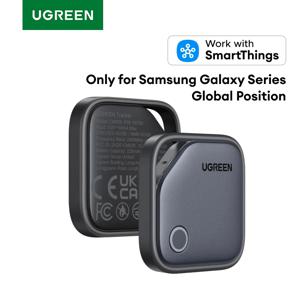 UGREEN 2팩 Bluetooth 추적기 태그는 Samsung SmartThings 앱과 함께 작동합니다(Samsung 전용), 550일 재생 시간 아이템 찾기 스마트 태그