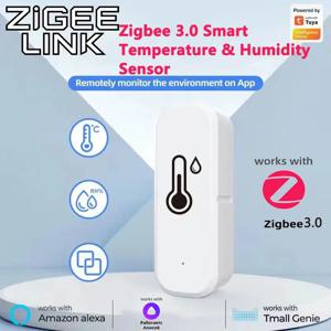 Tuya Zigbee 3.0 스마트 온도 습도 센서 APP 원격 모니터 음성 제어 Alexa Yandex Alice용 SmartLife APP