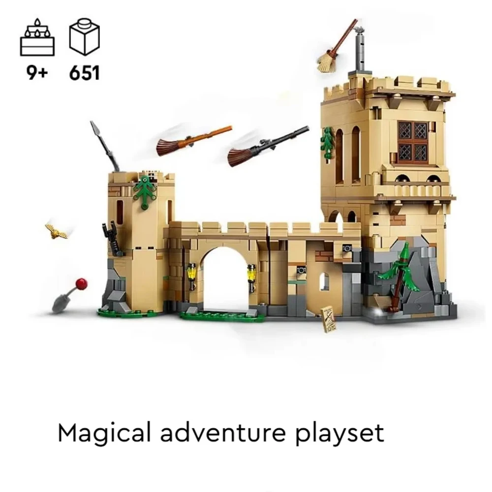 2025년 신제품 스트리트 뷰 시리즈 651피스 학교 건물 76447 모델 블록 어린이 교육용 조립 장난감 생일 선물