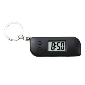 디지털 시계 키체인 어둠 속에서 빛나는 포켓 시계 키링 여행용 LED 디스플레이가 있는 시계 키체인 청소년 청소년 소년용