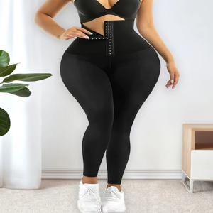 새로운 유럽 및 미국 스타일 버튼다운 바비 팬츠 하이웨이스트 쉐이핑 허리 조임 피트니스 슬리밍 빠른 건조 힙업
