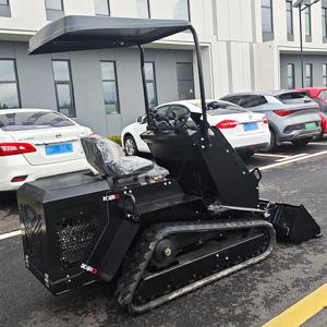 맞춤형 스키드 스티어 로더 미니 트랙 스키드 스티어 로더 고무 트랙이 있는 유압 구동식 스키드 스티어