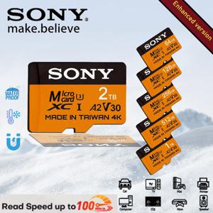 SONY 마이크로 메모리 카드, 2TB 1TB 215GB 256GB 128GB 64GB SD, TF 플래시 카드, 클래스 10, U3, V30, 스마트폰 태블릿 카메라용