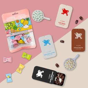 씹어먹는 커피 리토스 커피츄 15gX4통 + 무설탕 비타민C 샤오커오라 캔디 60g X 2봉